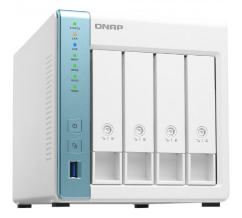 Система зберігання даних QNAP TS-431K з 4 відсіками для дисків, 1GB RAM, настільне виконання Система зберігання даних QNAP TS-431K з 4 відсіками для дисків, 1GB RAM, настільне виконання
