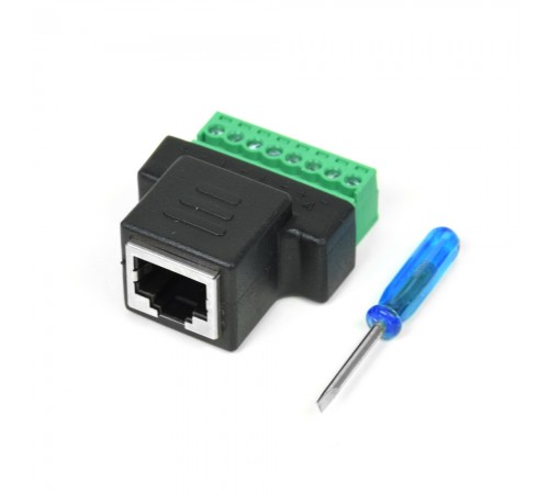Конектор RJ45 під затискач (female) Конектор RJ45 під затискач (female)
