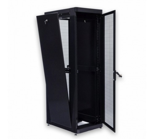 Шафа серверна CMS 42U 610 х 865 UA-MGSE4268MPB посилена з перфорованими дверима для мережевого обладнання Шафа серверна CMS 42U 610 х 865 UA-MGSE4268MPB посилена з перфорованими дверима для мережевого обладнання