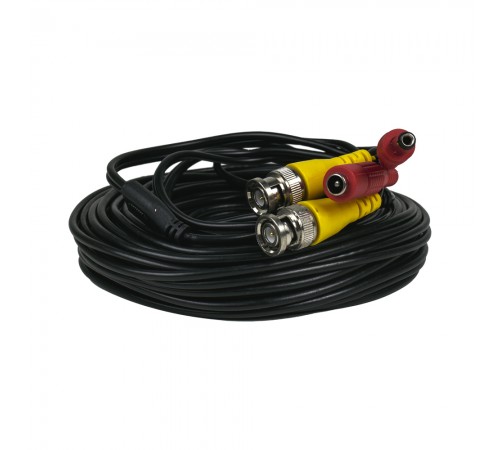 Кабель BNC-рower cable D 18 м (BNC+DC/BNC+DC) для передавання відеосигналу та живлення Кабель BNC-рower cable D 18 м (BNC+DC/BNC+DC) для передавання відеосигналу та живлення