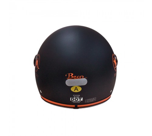 Мотошолом відкритий Beon B-120 31-kangaroo MATT BLACK/KANGAROO (матовий чорний/кенгуру), розмір L Мотошолом відкритий Beon B-120 31-kangaroo MATT BLACK/KANGAROO (матовий чорний/кенгуру), розмір L