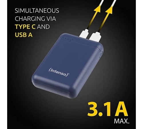 Повербанк Intenso Powerbank XS 10000 (dark blue) ємністью 10000 мА·год Повербанк Intenso Powerbank XS 10000 (dark blue) ємністью 10000 мА·год