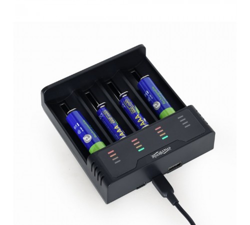 Зарядний пристрій EnerGenie BC-USB-02 для акумуляторів Ni-MH + Li-ion Зарядний пристрій EnerGenie BC-USB-02 для акумуляторів Ni-MH + Li-ion