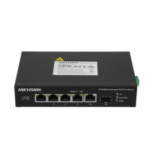 PoE-комутатор Hikvision DS-3T0306HP-E/HS 4-портовий некерований