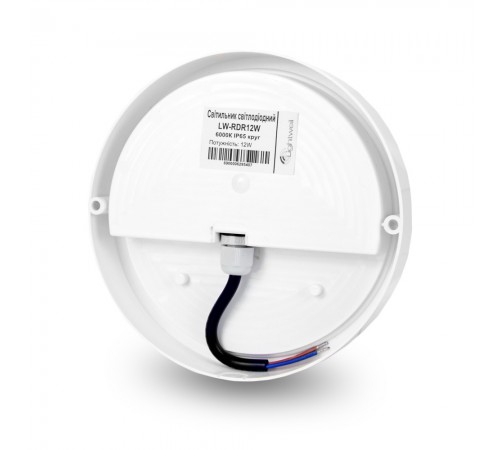 Світильник світлодіодний Lightwell LW-RDR12W 12Вт 6000К IP65 Світильник світлодіодний Lightwell LW-RDR12W 12Вт 6000К IP65