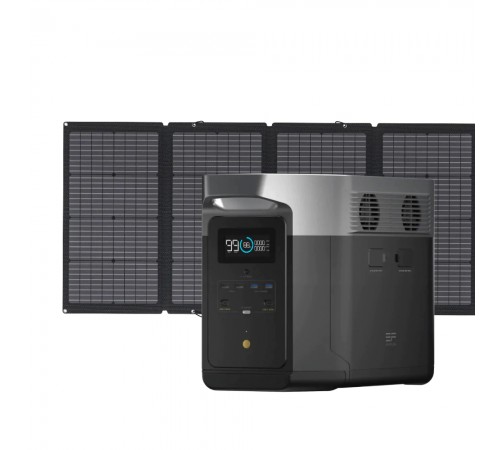 Комплект EcoFlow DELTA Max(1600) + 220W Solar Panel зарядна станція та сонячна панель Комплект EcoFlow DELTA Max(1600) + 220W Solar Panel зарядна станція та сонячна панель