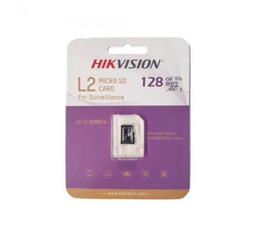 Карта пам'яті Hikvision HS-TF-L2/128G/P microSDXC 128GB Class 10 Карта пам'яті Hikvision HS-TF-L2/128G/P microSDXC 128GB Class 10