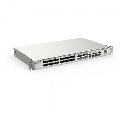 Комутатор Ruijie Reyee RG-NBS3200-24SFP/8GT4XS 24-портовий керований з 8 комбінованими портами Комутатор Ruijie Reyee RG-NBS3200-24SFP/8GT4XS 24-портовий керований з 8 комбінованими портами