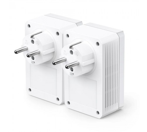 Комплект адаптерів TP-Link Powerline TL-PA7017P KIT із вбудованою розеткою Комплект адаптерів TP-Link Powerline TL-PA7017P KIT із вбудованою розеткою