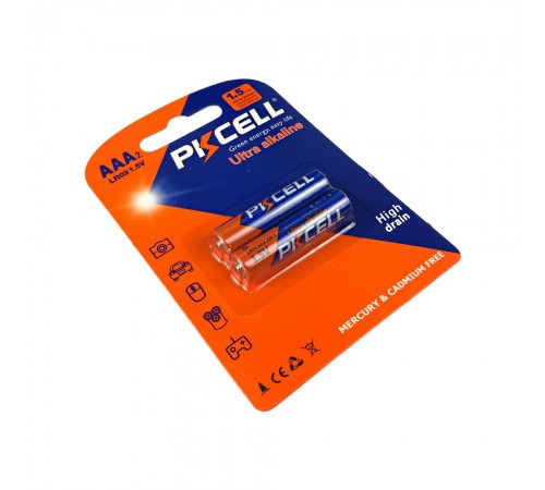 Батарейка PKCELL Ultra Alkaline AAA LR03 1.5V, 2шт./блістер Батарейка PKCELL Ultra Alkaline AAA LR03 1.5V, 2шт./блістер