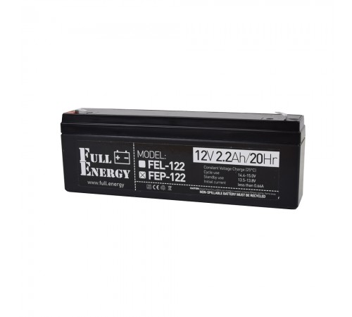 Акумулятор 12В 2.2 Аг для ДБЖ Full Energy FEP-122 Акумулятор 12В 2.2 Аг для ДБЖ Full Energy FEP-122