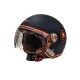 Мотошолом відкритий Beon B-120 31-kangaroo MATT BLACK/KANGAROO (матовий чорний/кенгуру), розмір XL