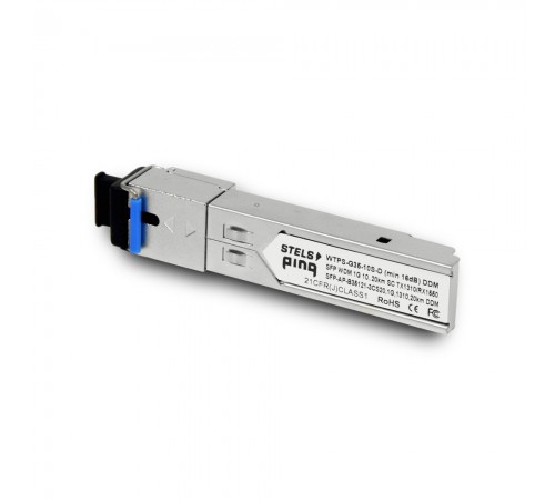 Одноволоконний SFP 1Gbps WDM модуль StelsPing SFPd-20-1310-WDM-SC DDM 20km Одноволоконний SFP 1Gbps WDM модуль StelsPing SFPd-20-1310-WDM-SC DDM 20km