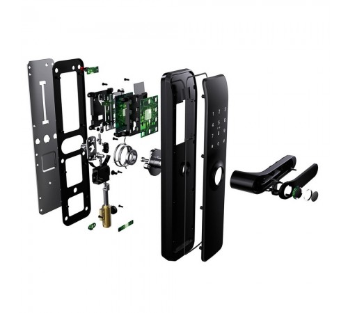 Розумний дверний біометричний замок SEVEN LOCK SL-7767BF black (без врізної частини) Розумний дверний біометричний замок SEVEN LOCK SL-7767BF black (без врізної частини)