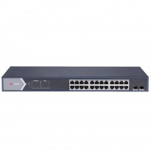 Керований 26-портовий PoE комутатор Hikvision DS-3E1526P-SI з 24 портами PoE