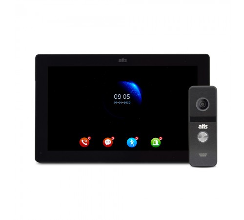 Комплект відеодомофона ATIS AD-1070FHD/T Black з підтримкою Tuya Smart + AT-400HD Black Комплект відеодомофона ATIS AD-1070FHD/T Black з підтримкою Tuya Smart + AT-400HD Black