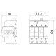 Обмежувач перенапруг OBO Bettermann Тип II V20-C 3+NPE+FS (5094765)