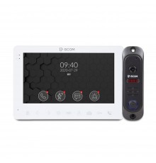 Комплект відеодомофона BCOM BD-780 White Kit: відеодомофон 7" і відеопанель