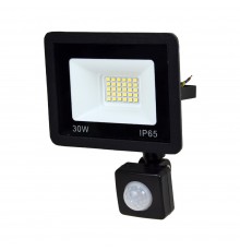 Прожектор світлодіодний Lightwell LW-FL-B-30-S 30 W з датчиком руху