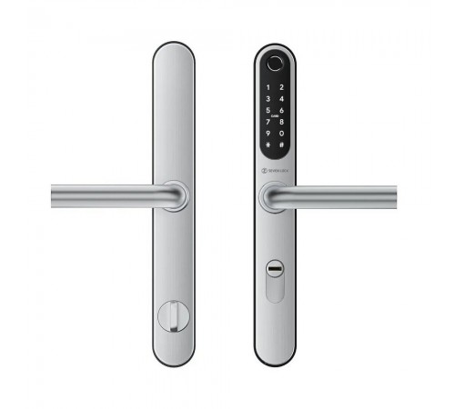 Розумний дверний біометричний замок SEVEN LOCK SL-7761BF silver (без врізної частини) Розумний дверний біометричний замок SEVEN LOCK SL-7761BF silver (без врізної частини)