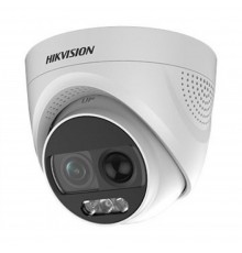 HD-TVI відеокамера 2 Мп Hikvision DS-2CE72DFT-PIRXOF (3.6 мм) ColorVu з PIR датчиком і сиреною для системи відеоспостереження