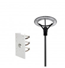 Комплект світильник світлодіодний парковий Lightwell LW-GL-50S + стовп парковий сірий 4м + кронштейн Dahua DS-1275ZJ-SUS