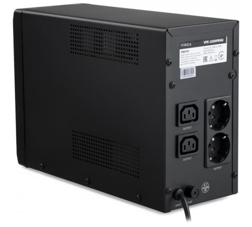 Джерело безперебійного живлення Vinga VPE-1500PRM2 1500ВА / 900 Вт з LED-індикацією у металевому корпусі Джерело безперебійного живлення Vinga VPE-1500PRM2 1500ВА / 900 Вт з LED-індикацією у металевому корпусі