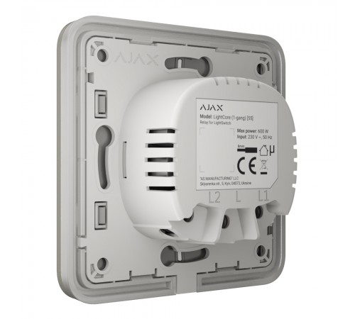 Вимикач Ajax LightSwitch 2-gang Olive двоклавішний Вимикач Ajax LightSwitch 2-gang Olive двоклавішний