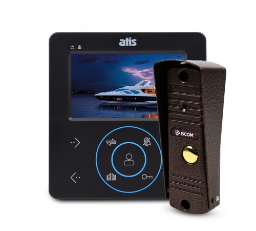 Комплект відеодомофона ATIS AD-480MB + BCOM BT-305HR Cooper Комплект відеодомофона ATIS AD-480MB + BCOM BT-305HR Cooper