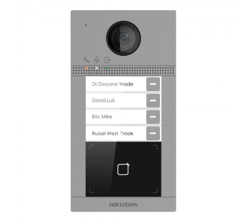 IP-відеопанель 2 Мп з Wi-Fi на 4 абоненти Hikvision DS-KV8413-WME1(B)/Flush для IP-домофонів IP-відеопанель 2 Мп з Wi-Fi на 4 абоненти Hikvision DS-KV8413-WME1(B)/Flush для IP-домофонів