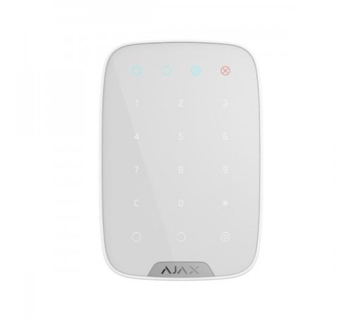Бездротова сенсорна клавіатура Ajax Keypad white Бездротова сенсорна клавіатура Ajax Keypad white