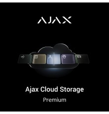 Ajax Cloud Storage Premium (1 камера, 1500 хвилин, 30 днів): захищене хмарне сховище для зберігання подій із пристроїв відеоспостереження Ajax