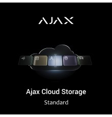 Ajax Cloud Storage Standard (1 камера, 1500 хвилин, 30 днів): захищене хмарне сховище для зберігання подій із пристроїв відеоспостереження Ajax