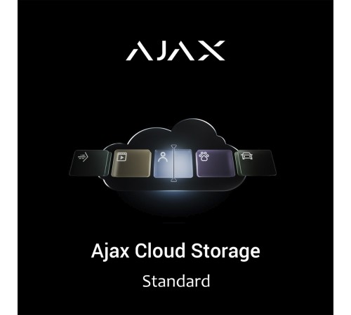 Ajax Cloud Storage Standard (1 камера, 1500 хвилин, 30 днів): захищене хмарне сховище для зберігання подій із пристроїв відеоспостереження Ajax Ajax Cloud Storage Standard (1 камера, 1500 хвилин, 30 днів): захищене хмарне сховище для зберігання подій із пристроїв відеоспостереження Ajax