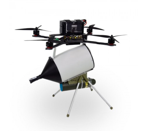 FPV Дрон 10 дюймів «Амага 10-О15» на оптоволокні 20 км, з денною камерою, кодифіковано