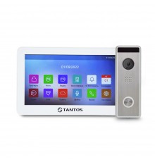 Комплект відеодомофону Tantos Prime HD 7" (White) + Tantos Triniti HD