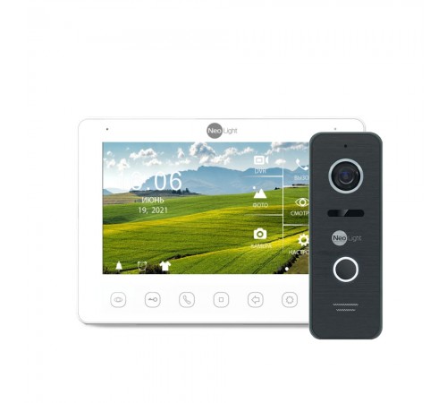 Комплект відеодомофона 7" NeoLight OMEGA+ HD + NeoLight PRIME FHD Black Комплект відеодомофона 7" NeoLight OMEGA+ HD + NeoLight PRIME FHD Black