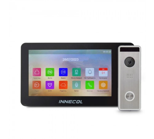 Комплект відеодомофону 7" INNECOL NEO HD (Black) + Tantos Triniti HD Комплект відеодомофону 7" INNECOL NEO HD (Black) + Tantos Triniti HD