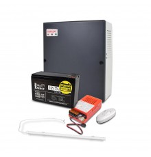 Бокс пластиковий PLB 7-9 А·год + Світильник LED лінійний 1200 мм 16 Вт 6500K + БП UPS 35W Smart ASCH PL + FEP-127 + Перемикач світла e.switch wires 6A white