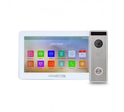 Комплект відеодомофону 7" INNECOL NEO HD (white) + Tantos Triniti HD Комплект відеодомофону 7" INNECOL NEO HD (white) + Tantos Triniti HD