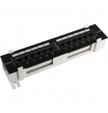 Патч-панель настінна CMS 12xRJ-45 UTP, кат. 6, в пластиковому корпусі