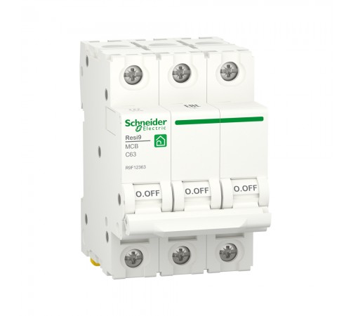 Автоматичний вимикач RESI9 6kA 3P 3P 63А C Schneider Electric