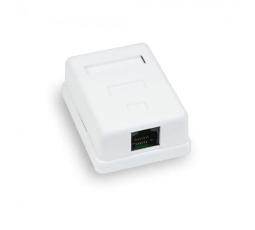 Розетка комп'ютерна 1-портова RJ45 UTP cat.5e Hypernet MB-UTP1 зовнішня накладна Розетка комп'ютерна 1-портова RJ45 UTP cat.5e Hypernet MB-UTP1 зовнішня накладна