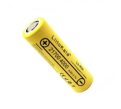 Акумулятор LiitoKala 21700 Lii-40A 3.7В 4000мА·год Li-ion Акумулятор LiitoKala 21700 Lii-40A 3.7В 4000мА·год Li-ion
