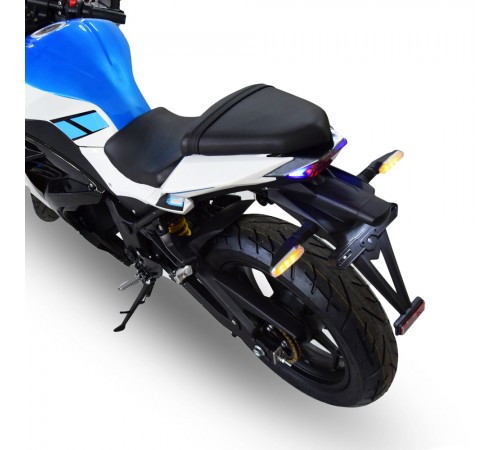Електроскутер TV6 mid-drive Wuxi Electric 3000W 72V 60Ah white & blue