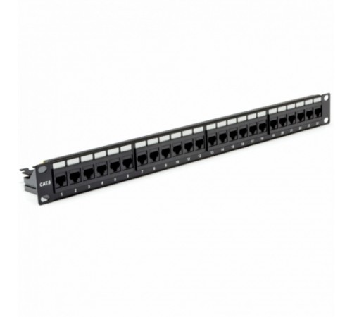 Патч-панель CMS 19" 24xRJ-45 UTP, кат. 6 з організатором кабелю Патч-панель CMS 19" 24xRJ-45 UTP, кат. 6 з організатором кабелю