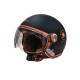Мотошолом відкритий Beon B-120 31-kangaroo MATT BLACK/KANGAROO (матовий чорний/кенгуру), розмір L