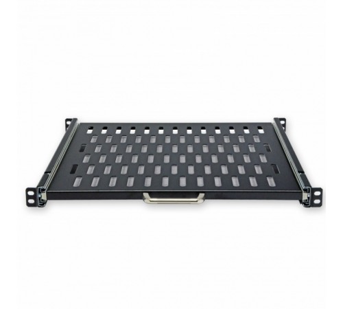 Полиця висувна 19" CMS UA-SHSL-400B 1U 400 мм, чорна Полиця висувна 19" CMS UA-SHSL-400B 1U 400 мм, чорна
