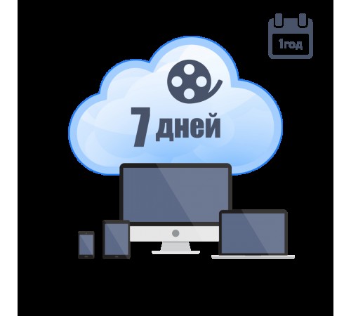 Хмарне зберігання для P2P камер ATIS на 1 рік з глибиною архіву 7 днів Хмарне зберігання для P2P камер ATIS на 1 рік з глибиною архіву 7 днів