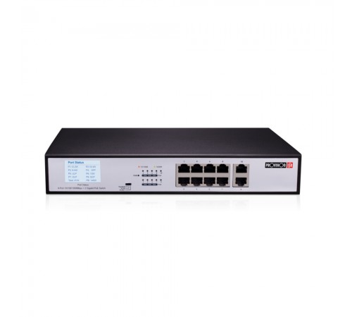 Некерований PoE-комутатор Provision-ISR PoES-08120GC+2GI гігабітний з 8 портами PoE Некерований PoE-комутатор Provision-ISR PoES-08120GC+2GI гігабітний з 8 портами PoE